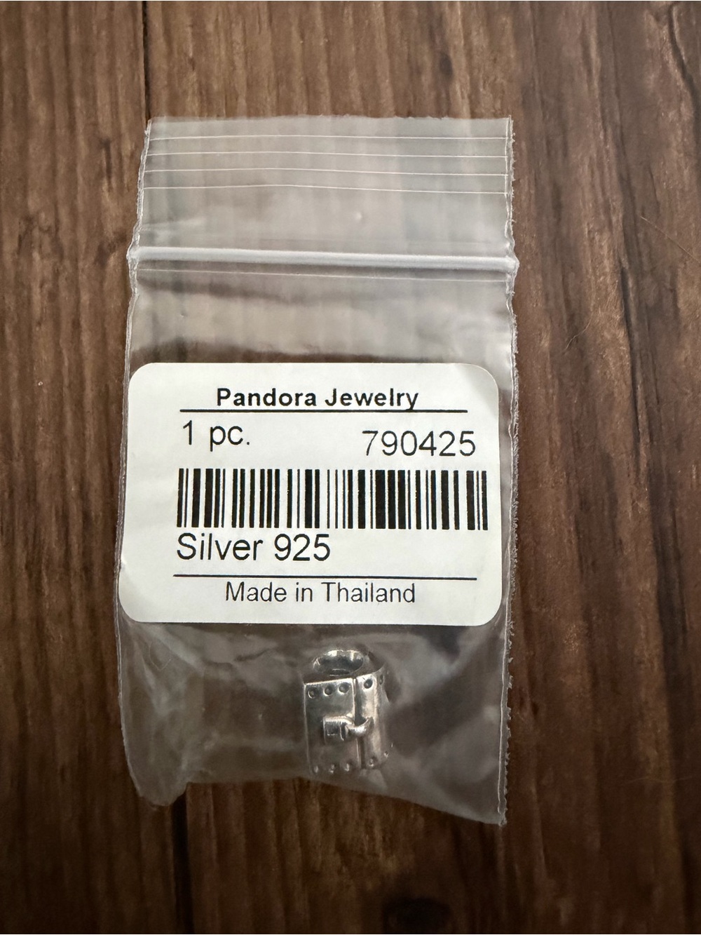 Pandora Silver 925 Charm Bead (Silver)